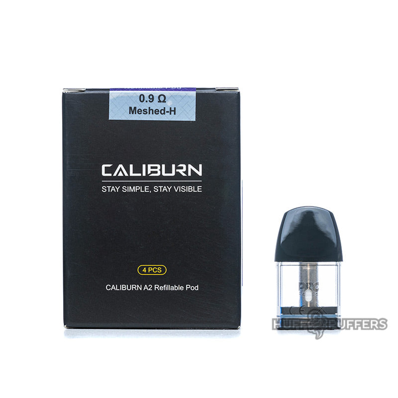 uwell caliburn a2 replacement pods 0.9 ohm meshed-h 4 pack