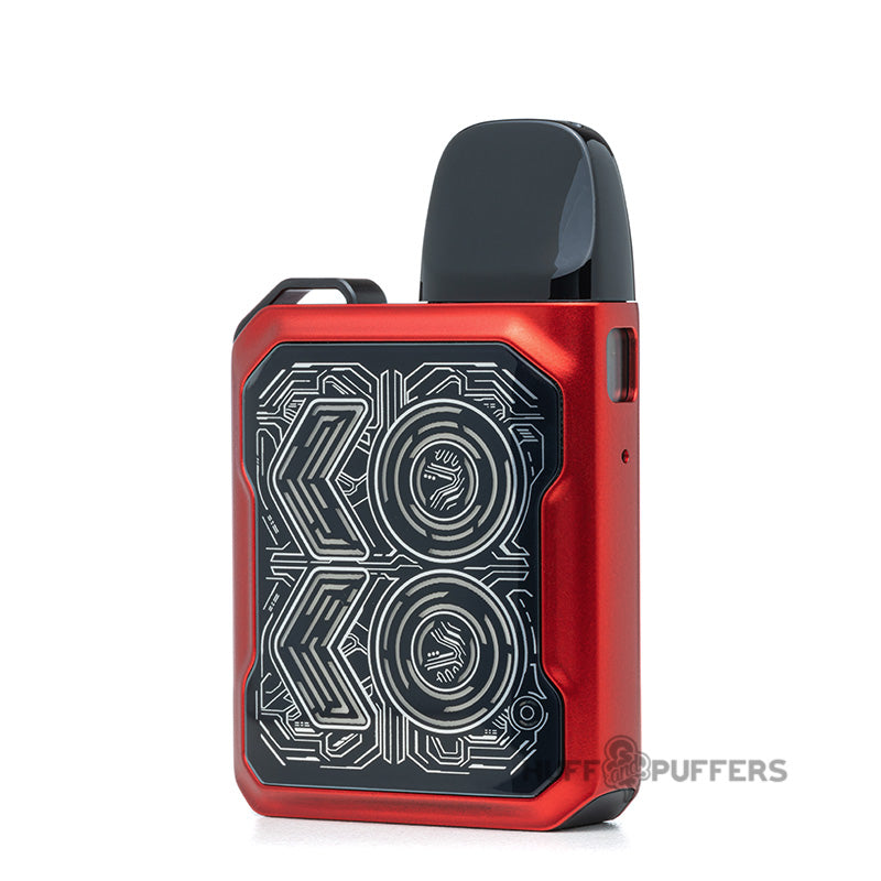 uwell caliburn gk2 pod system in ribbon red back view