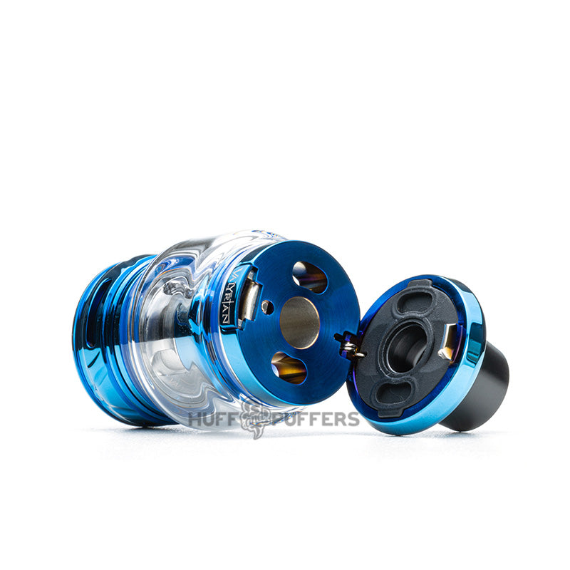 uwell valyrian 3 sub ohm tank in blue top fill view