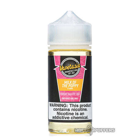 milk of the poppy 100ml e-liquid bottle by vapetasia