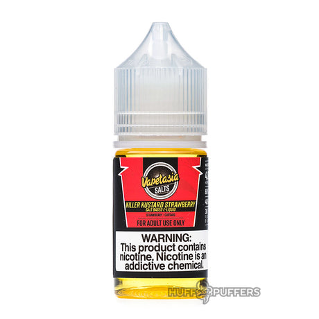 killer kustard strawberry 30ml e-liquid bottle by vapetasia salts