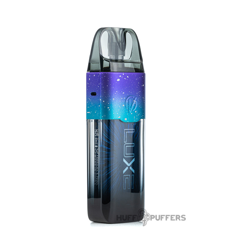 vaporesso luxe xr pod system galaxy purple side view