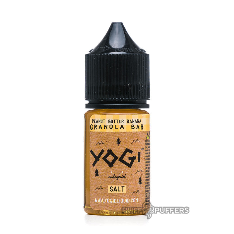 yogi salt peanut butter banana granola bar 30ml e-juice bottle