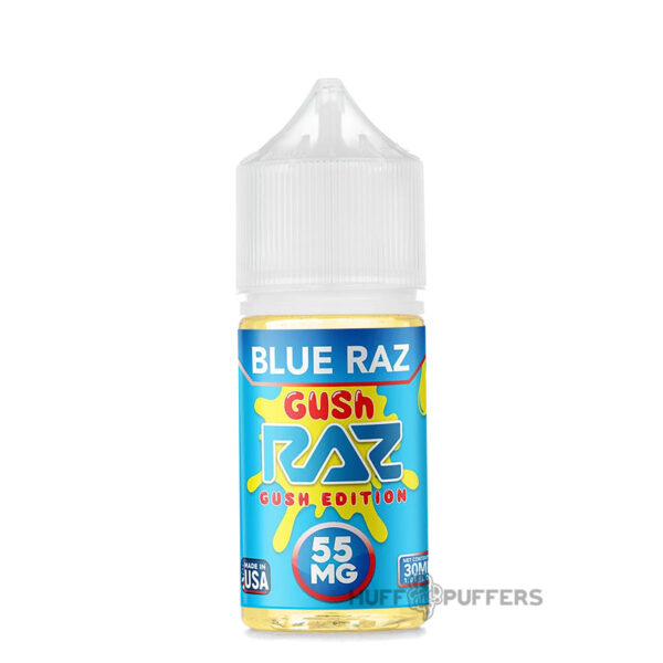 Blue-Raz-Gush-Raz-Salt-E-Juice-Pod-Juice Blue Raz Gush RAZ Salt Gush Edition E-Juice 30mL
