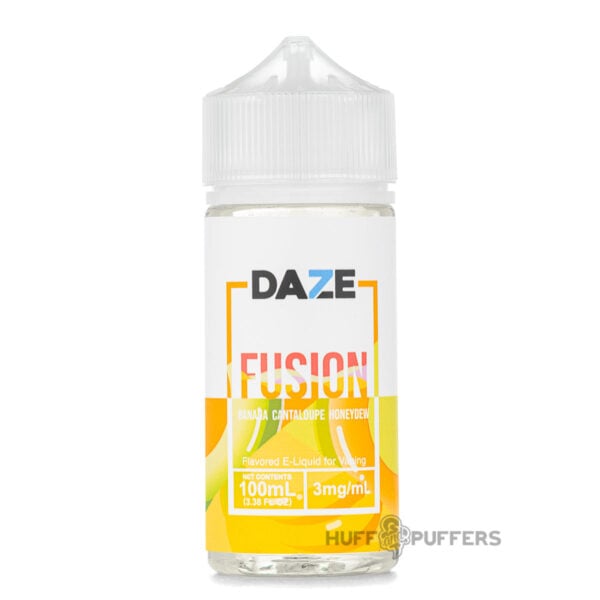 Daze-Fusion-Banana-Cantaloupe-Honeydew-e-juice Daze Fusion Banana Cantaloupe Honeydew 100ml e-juice bottle