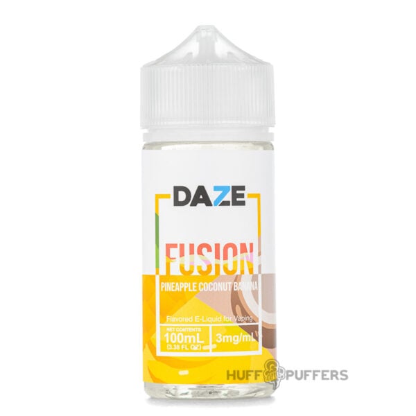 Daze-Fusion-Pineapple-Coconut-Banana-e-juice Daze Fusion Pineapple Coconut Banana 100ml e-juice bottle
