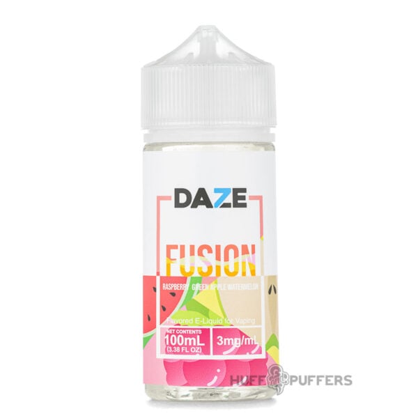 Daze-Fusion-Raspberry-Green-Apple-Watermelon-e-juice Daze Fusion Raspberry Green Apple Watermelon 100ml e-juice bottle