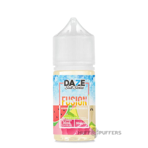 Daze-Fusion-Salt-raspberry-green-apple-watermelon-iced Daze Fusion Salt Raspberry Green Apple Watermelon Iced 30ml e-juice bottle