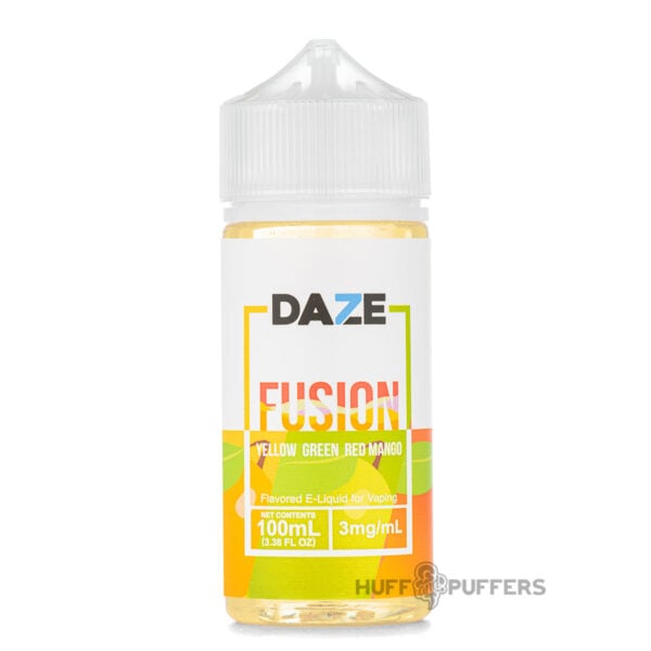 Daze-Fusion-Yellow-Green-Red-Mango-e-juice Daze Fusion Yellow Green Red Mango 100ml e-juice bottle