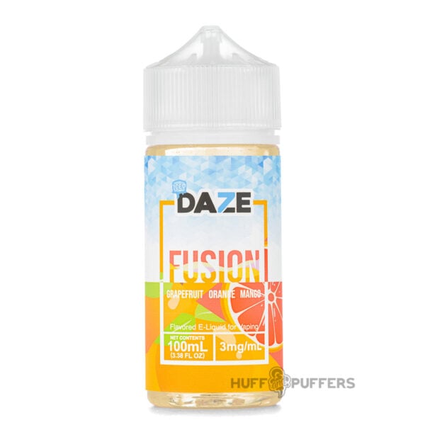 Daze-Fusion-grapefruit-orange-mango-iced-e-juice Daze Fusion Grapefruit Orange Mango Iced 100ml e-juice bottle