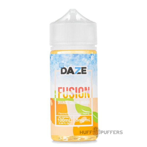 Daze-Fusion-orange-cream-mango-iced-e-juice Daze Fusion Orange Cream Mango Iced 100ml e-juice bottle