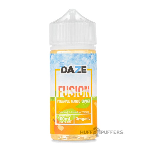 Daze-Fusion-pineapple-mango-orange-iced-e-juice Daze Fusion Pineapple Mango Orange Iced 100ml e-juice bottle