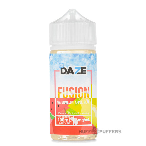 Daze-Fusion-watermelon-apple-pear-iced-e-juice Daze Fusion Watermelon Apple Pear Iced 100ml e-juice bottle