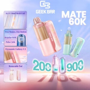 Geek Bar Mate 60K Disposable Vape Features