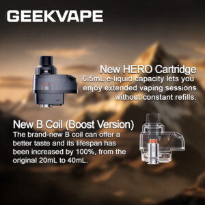Geekvape Aegis Hero 5 cartridge specifications
