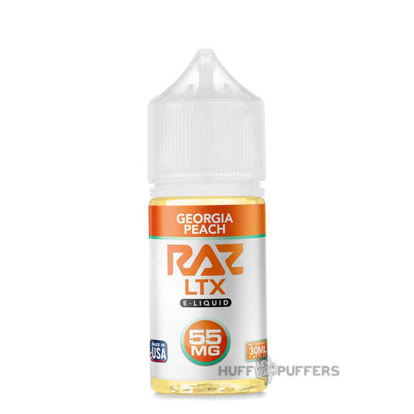 Georgia-Peach-RAZ-LTX-Salt-Nicotine-E-Juice Georgia Peach RAZ LTX Salt Nicotine E-Juice