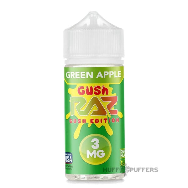 Green-Apple-Gush-Raz-E-Juice-Pod-Juice Green Apple Gush RAZ Gush Edition E-Juice 100ml