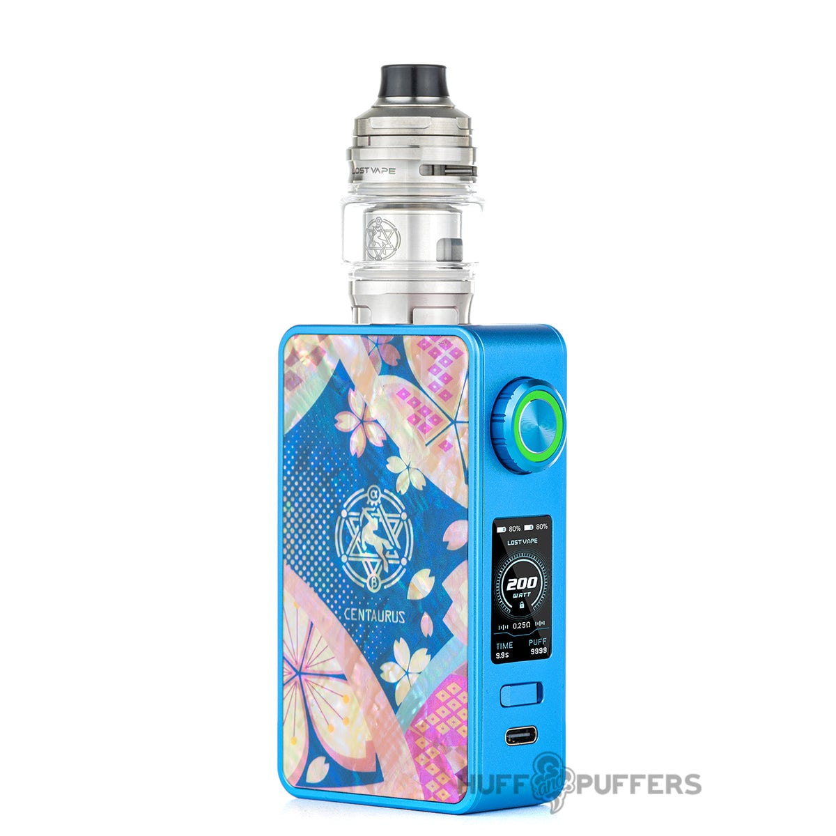 vape mod for flavor chasers Lost Centaurus M200 Kit Flavor:Grape Ape (Indica) menthol CanaPuff 10-OH-HHC Disposable Vape