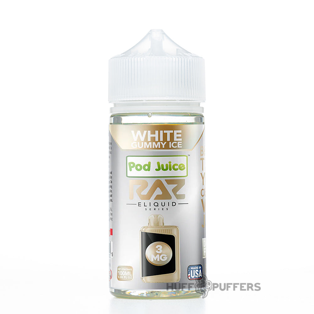 raz white gummy watermelon flavor Ice Ice 100mL E-Juice Relx Pods Rosemead, CA Vape Pod Kit Flavor:Gracurrant