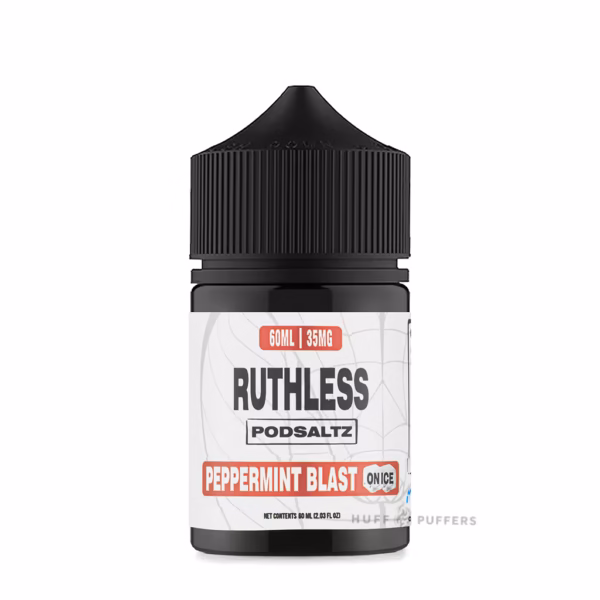 Ruthless Podsaltz peppermint blast 60mL Ruthless Podsaltz Peppermint Blast on Ice Salt Nicotine E-Juice 60ml