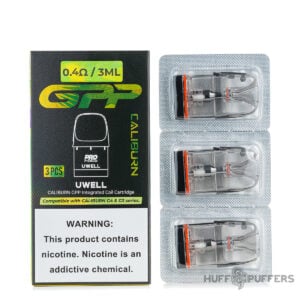 Uwell-Caliburn-GPP-Pod-0.4-ohm Uwell Caliburn GPP Pods 0.4 ohm Side Fill