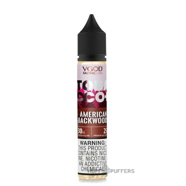 VGOD-salt-nic-Tobacco-Plus-American-Backwoods-30ml VGOD Tobacco Plus American Backwoods Salt Nicotine E-Juice 30mL