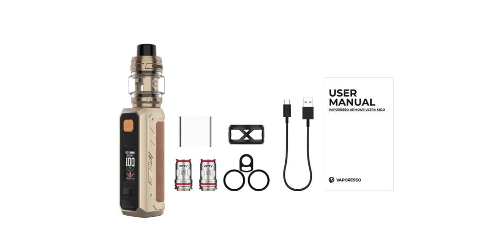 Vaporesso Armour Ultra kit contents