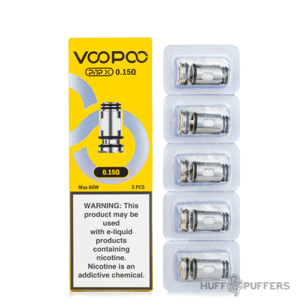 Voopoo-PnP-X-Coil-0.15-ohm voopoo pnp x coils 0.15 ohm 5-pack with packaging
