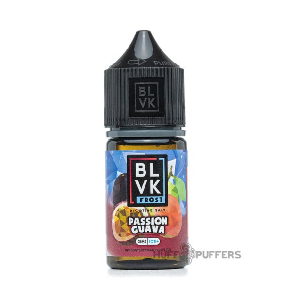 blvk-frost-salt-passion-guava blvk frost salt passion guava 30ml e-juice bottle