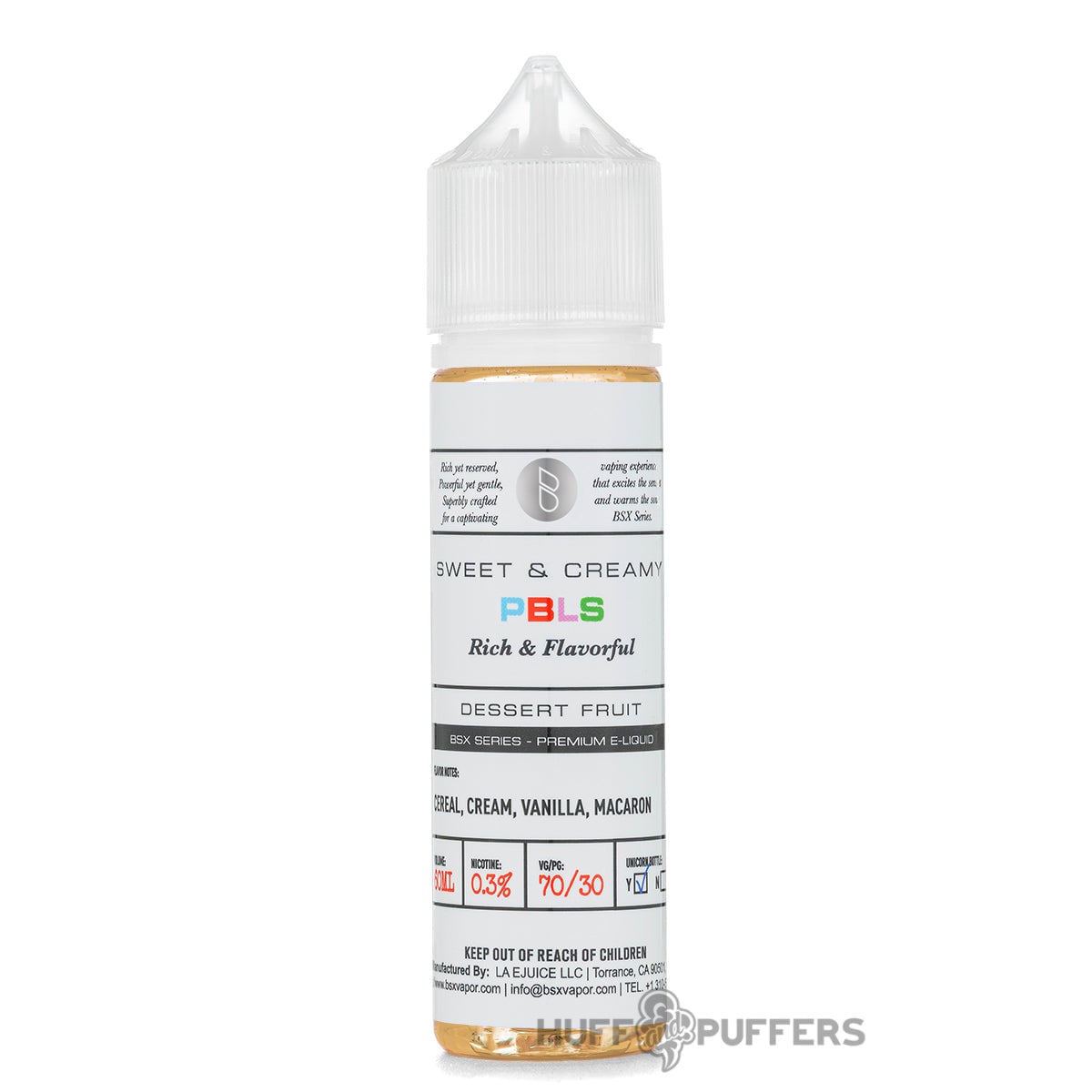 glas basix vape juice BSX Series PBLS — $10.99 Puff Bar Clear 5mL Size:JELLY ORANGE