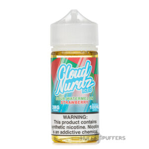 cloud-nurdz-iced-sour-watermelon-strawberry-e-juice cloud nurdz iced sour watermelon strawberry e-juice 100ml