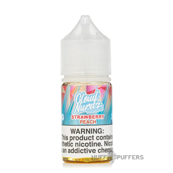 cloud-nurdz-salt-iced-strawberry-peach cloud nurdz salt iced strawberry peach e-juice 30ml