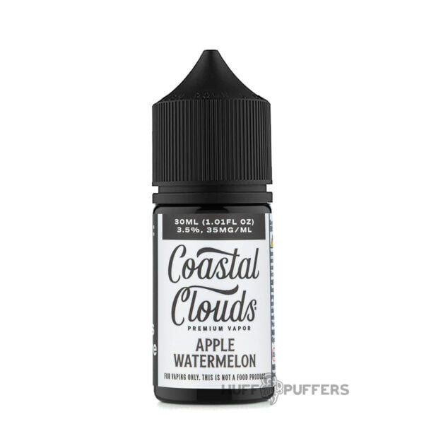 coastal-clouds-salt-nic-apple-watermelon-30ml Apple Watermelon Coastal Clouds Salt Nic E-Juice 30ml