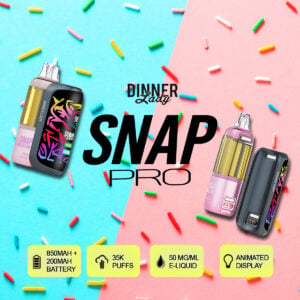 Dinner Lady Snap Pro Disposable Vape Features