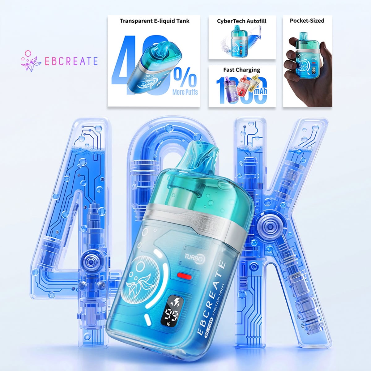 EBCREATE BC Pro 40K Disposable Vape — $9.99