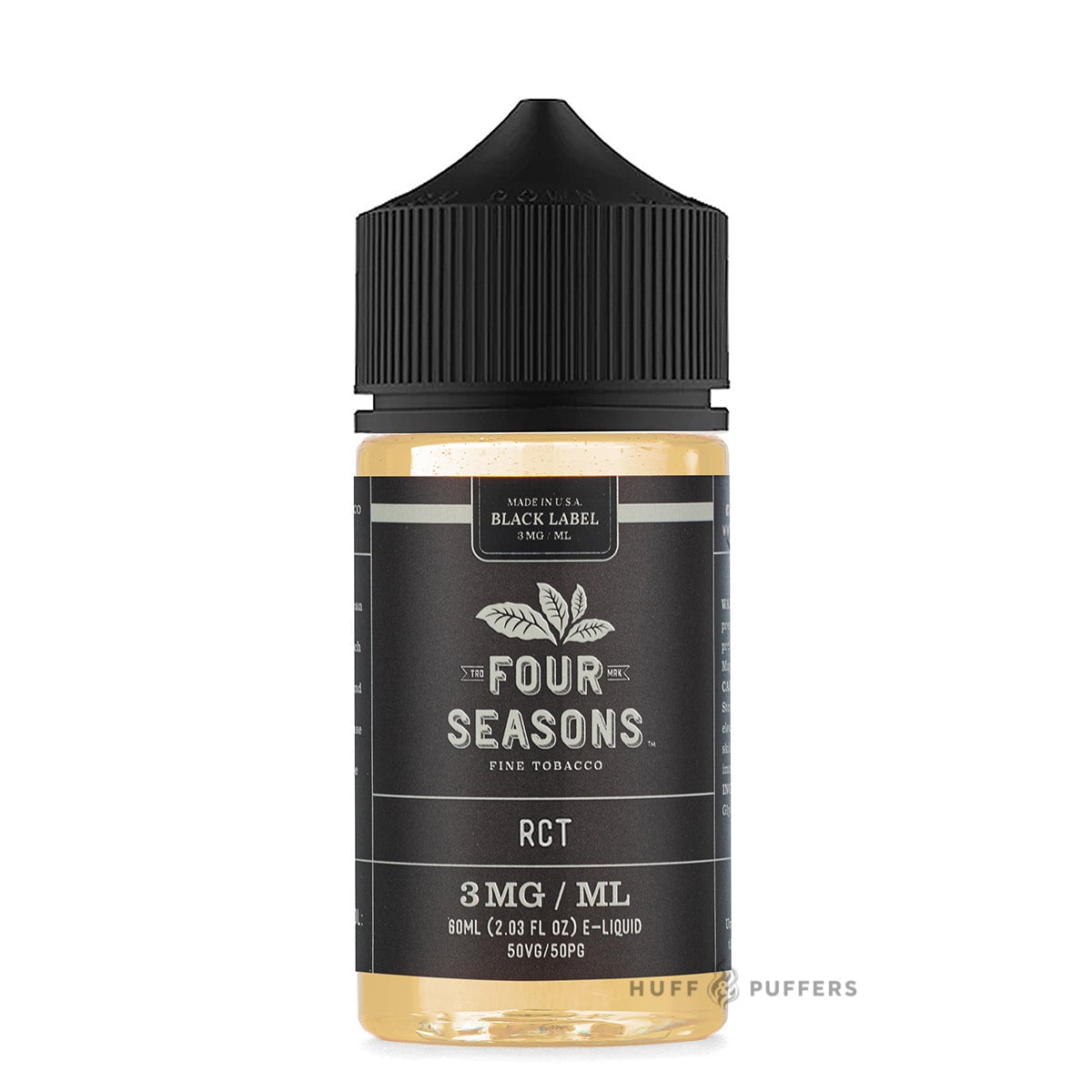 four seasons vape juice RCT - Black Label Vuse alternative with similar Hazmat-Ground Resistance:1.3ohm Zero CCELL Pod