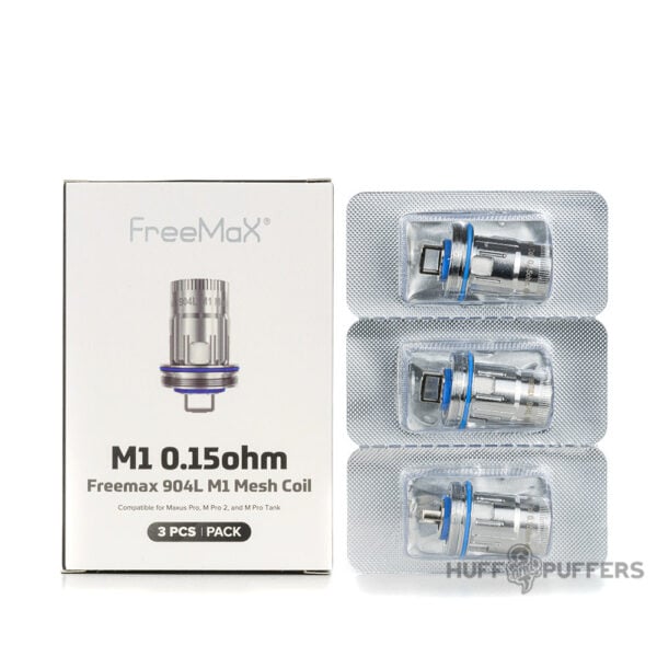 freemax-904l-m1-mesh-coils freemax maxus 904l m1 0.15 ohm mesh coil 3 pack with packaging