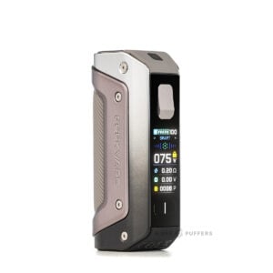 geekvape-aeigos-solo-3-mod-dark-gray-led-view Geekvape Aegis Solo 3 Mod Dark Gray front view of LED screen