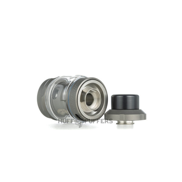 geekvape-z-tank-gunmetal-top-fill-view Geekvape Z Tank laying down view of top fill port