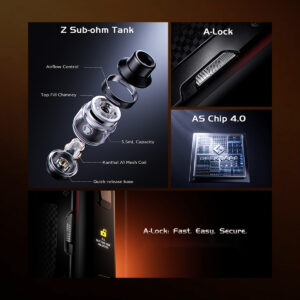 Geekvape Aegis Legend 5 and tank specifications