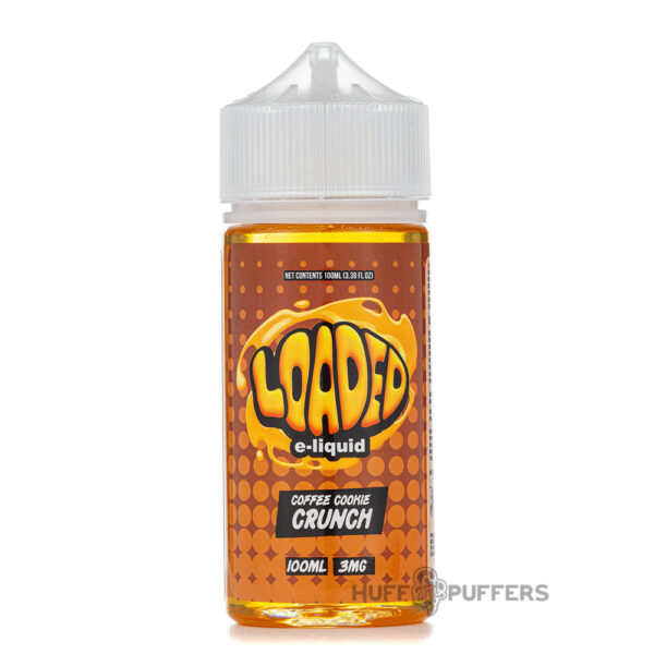 loaded-e-liquids-coffee-cookie-crunch loaded e liquid coffee cookie crunch 100ml e-juice bottle