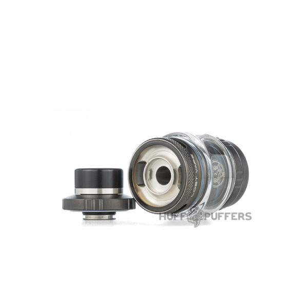 Lost Vape Centaurus Sub Ohm Tank laying down view of top fill port