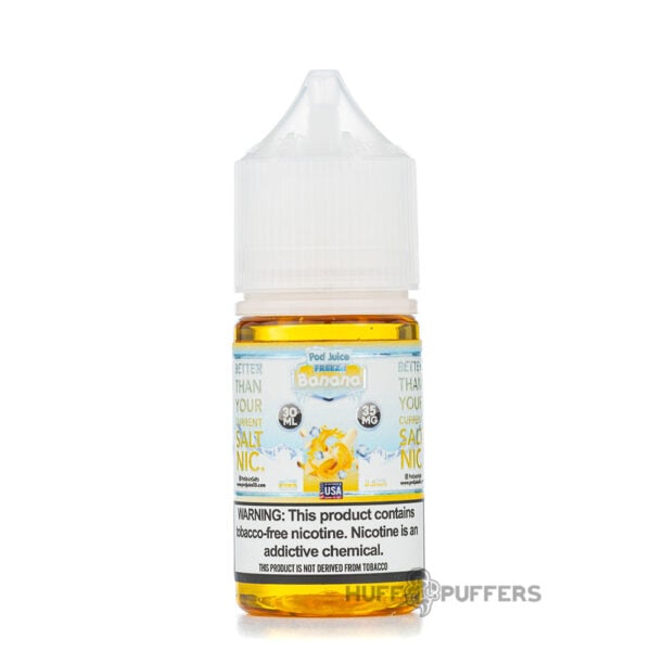 pod-juice-banana-freeze pod juice banana freeze 30ml salt nicotine e-juice bottle