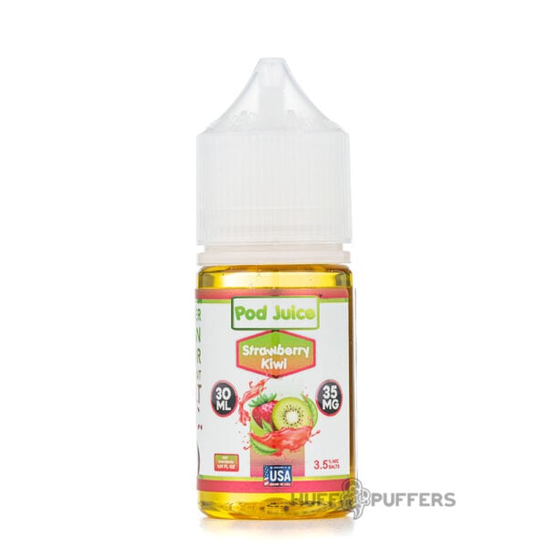 pod-juice-strawberry-kiwi pod juice strawberry kiwi 30ml salt nicotine e-juice bottle