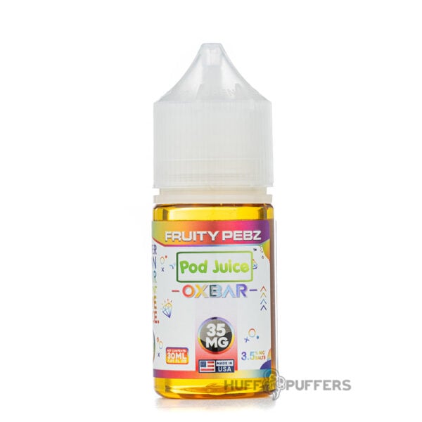 pod-juice-x-oxbar-fruity-pebz pod juice x oxbar fruity pebz salt nicotine e-juice 30ml