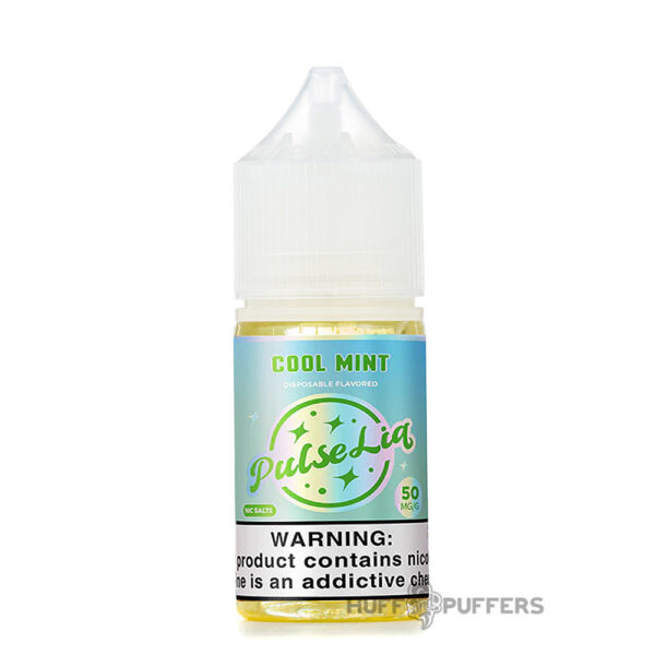 pulse-liq-salt-nic-cool-mint pulse liq salt cool mint 30ml e-juice bottle