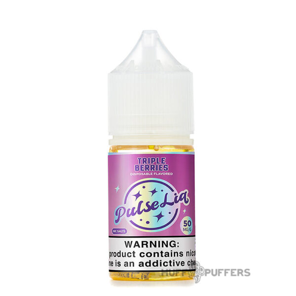 pulse-liq-salt-nic-triple-berries pulse liq salt triple berries 30ml e-juice bottle