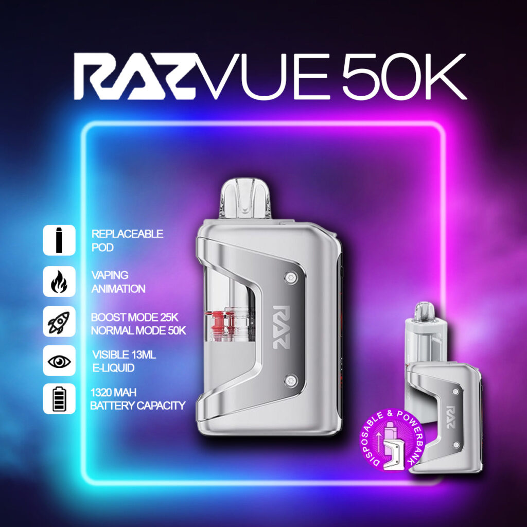RAZ Vue 50K Disposable Vape Kit — $18.99