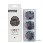 smok nord gt empty pod transparent black 3 pack with packaging