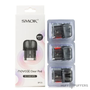 smok-novo-x-clear-pods Smok Novo X Clear Pods DC 0.8 ohm MTL